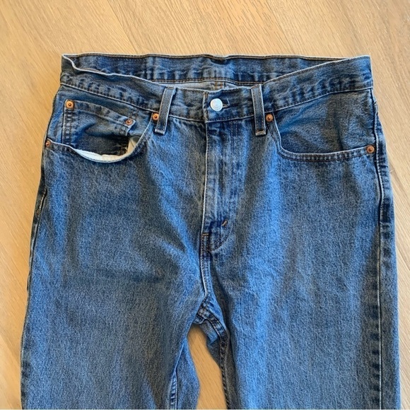 Levi’s mid rise straight leg Jean 34x33 medium wash - Picture 4 of 8